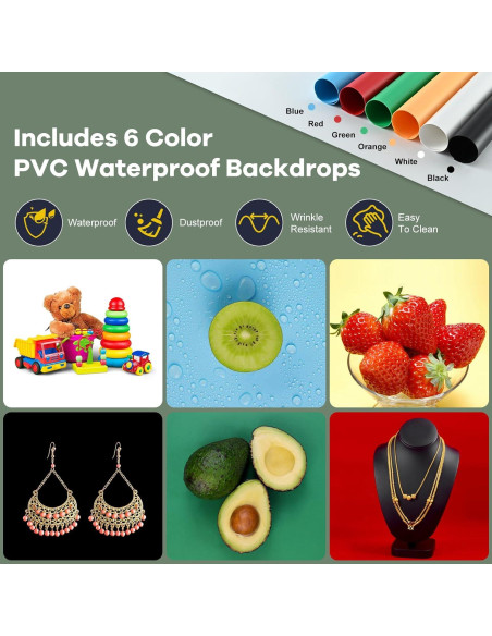 Caja de Luz de Estudio Fotográfico Lightdow 40x30cm LED 120 luces