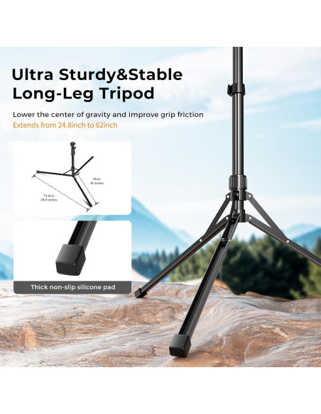 Luz de Anillo Aureday 30.48 cm con Trípode y Soporte