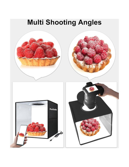 Kit de Estudio Fotográfico Portátil 30x30cm PULUZ con 120 LEDs