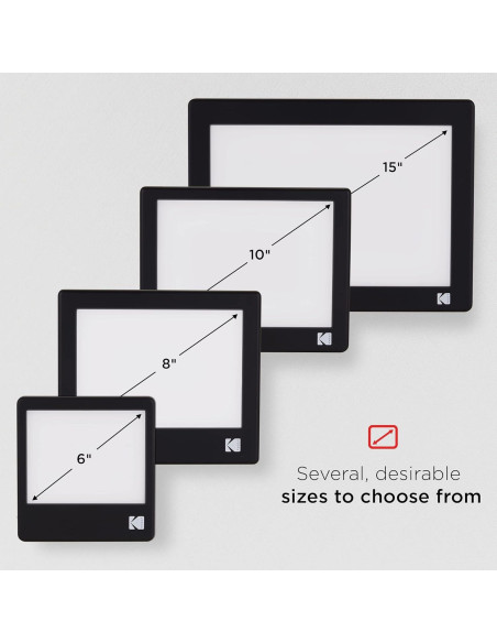 Caja de Luz LED KODAK 12x8 para Diapositivas y Negativos