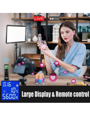 Panel de Luz LED Godox LEDP-260C Bi-Color 3300K-5600K