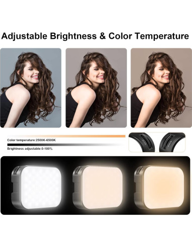 Luz de Selfie LED ULANZI VL100X 2000mAh 2500-6500K