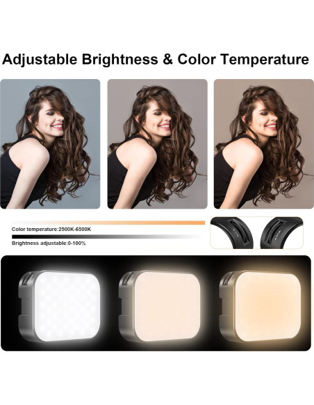 Luz de Selfie LED ULANZI VL100X 2000mAh 2500-6500K