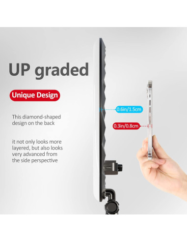 Anillo de Luz LED 19" con Trípode 2.5m y 3 Soportes para Teléfono