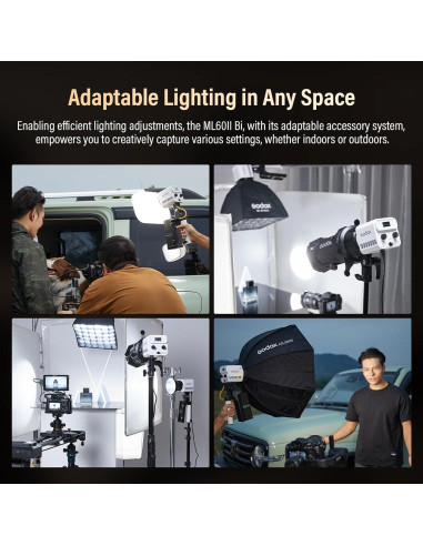 Godox ML60II Bi Luz LED Bi-Color 70W 2800-5600K 13000Lux