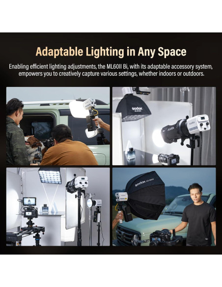 Godox ML60II Bi Luz LED Bi-Color 70W 2800-5600K 13000Lux