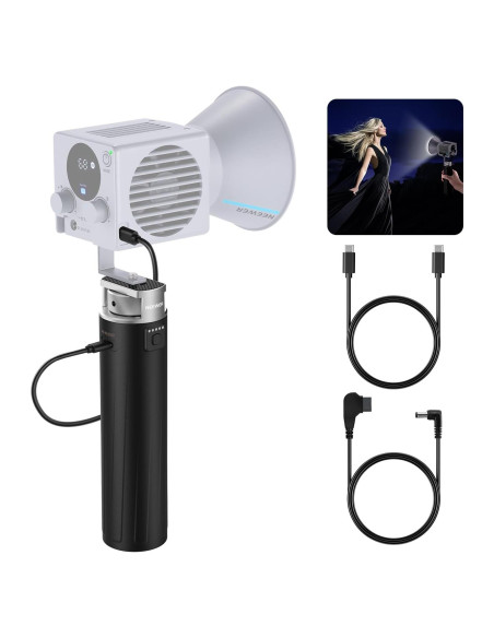 Empuñadura de Batería NEEWER PH99E 6800mAh para Luces COB