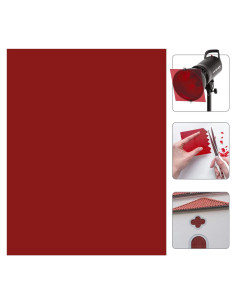 20 Filtros de Luz de Gel Rojo A4 WEINIDASI para Fotografía