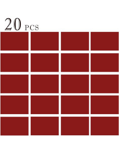 20 Filtros de Luz de Gel Rojo A4 WEINIDASI para Fotografía 2