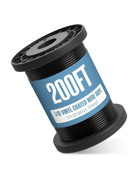 Cable de Acero Trenzado Houseables 1/16" (0.16 cm) 60.96 m