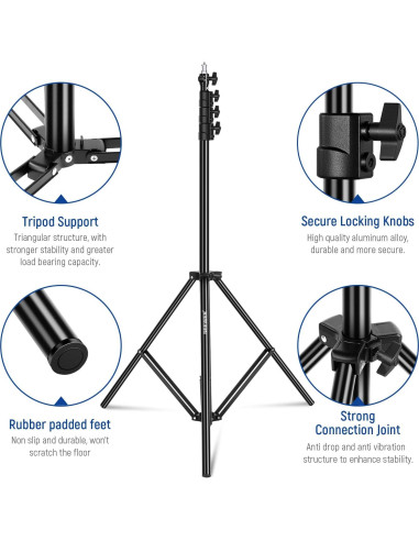 Soporte de Luz NEEWER 3m con Amortiguación de Aire y Metal