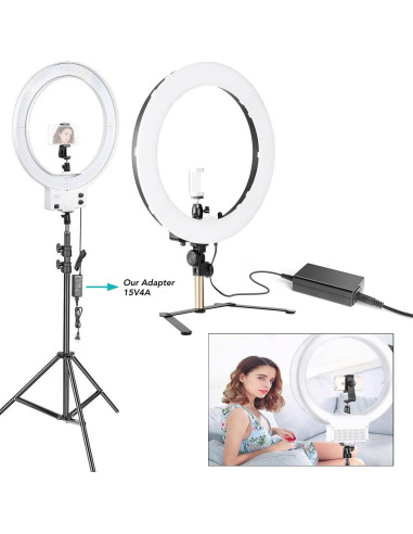 Adaptador AC 15V 5A Taifu para Neewer Luz de Anillo 14" 18"