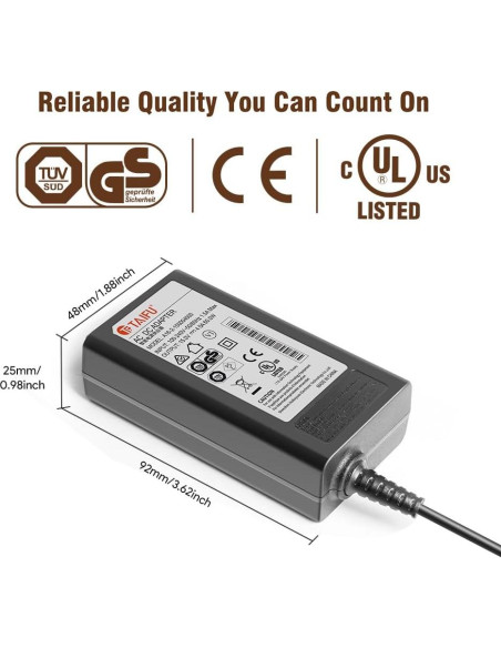Adaptador AC 15V 5A Taifu para Neewer Luz de Anillo 14" 18"