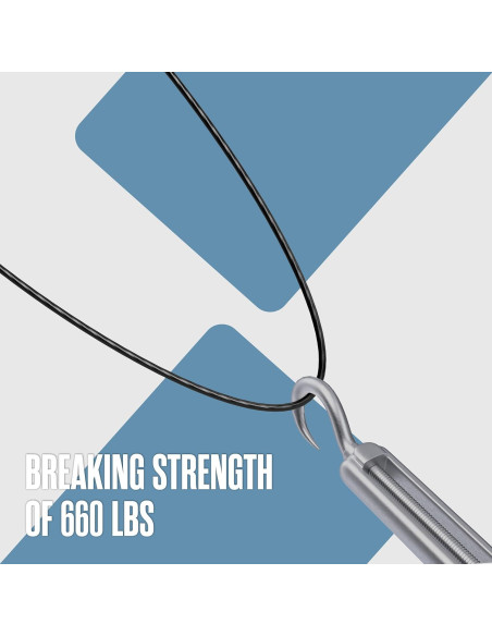 Cable de Acero Trenzado Houseables 1/16" (0.16 cm) 60.96 m