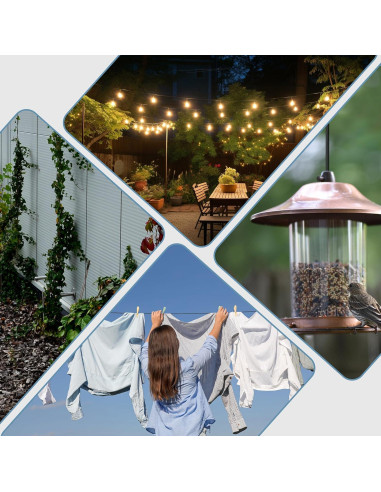 Cable de Acero Trenzado Houseables 1/16" (0.16 cm) 60.96 m