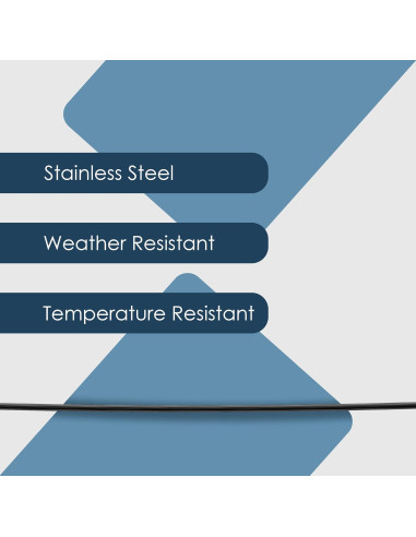 Cable de Acero Trenzado Houseables 1/16" (0.16 cm) 60.96 m
