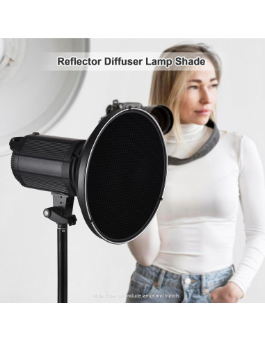 Reflector Beauty Dish Andoer 30cm Bowens con Difusor y Rejilla