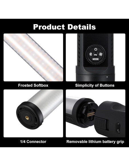 Godox LC500 Mini Bi-Color LED Light Stick 45.72 cm Negro