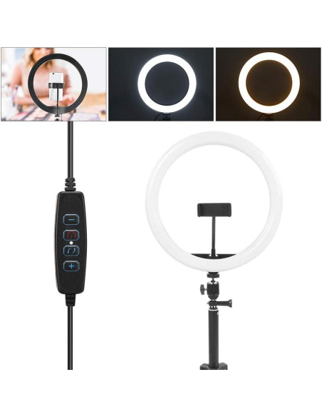 Luz de Relleno LED 30 cm ASHATA Regulable 3200K-5600K