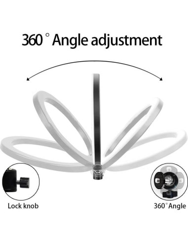 Luz de Relleno LED 30 cm ASHATA Regulable 3200K-5600K