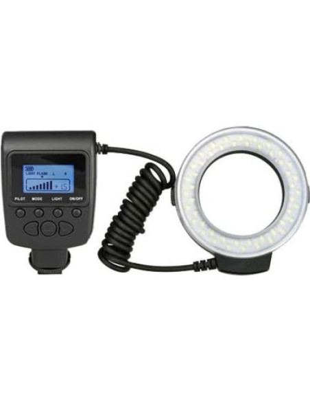 Luz de Anillo LED Doble Macro Digital Nc MR48 para Nikon P900