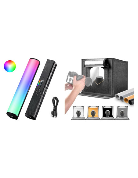 Barra de Luz RGB NEEWER 40W con Caja de Luz Fotográfica