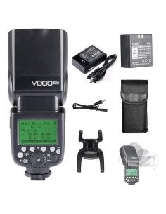 Flash Speedlite Godox V860II-N para Cámara Nikon I-TTL GN60