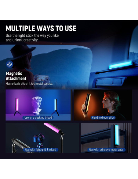 Barra de Luz RGB NEEWER 40W con Caja de Luz Fotográfica