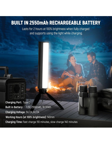 Barra de Luz RGB NEEWER 40W con Caja de Luz Fotográfica