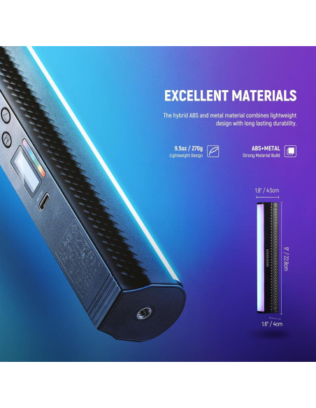 Barra de Luz RGB NEEWER 40W con Caja de Luz Fotográfica