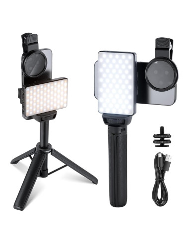 Luz LED para Selfie NEEWER Basics con Filtro CPL y Soporte