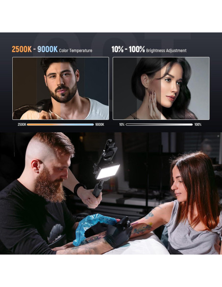 Luz LED para Selfie NEEWER Basics con Filtro CPL y Soporte