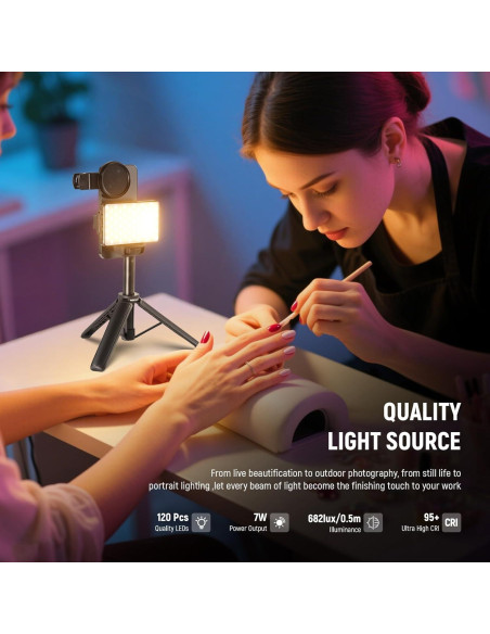 Luz LED para Selfie NEEWER Basics con Filtro CPL y Soporte