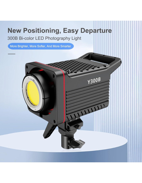 Luz de Video LED COB 300W JatureClets 2700K-6500K CRI 95+