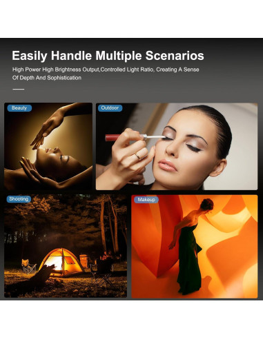 Luz de Video LED COB 300W JatureClets 2700K-6500K CRI 95+