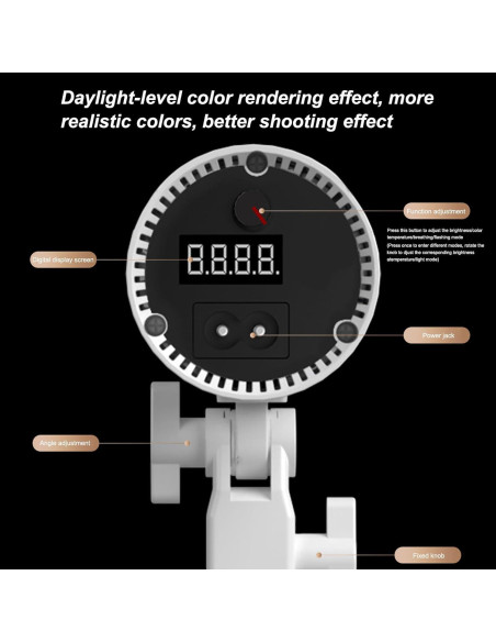 Foco LED Dimmable JatureClets 24W para Cabello Blanco