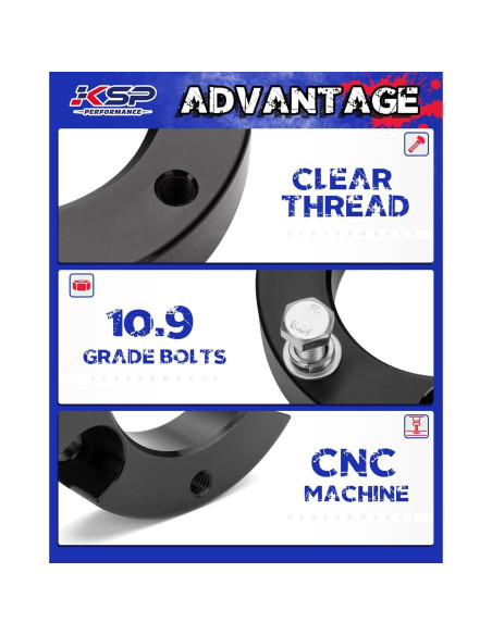 KSP Kit de Elevación Frontal 1.5" para Toyota Tacoma 2005-2023