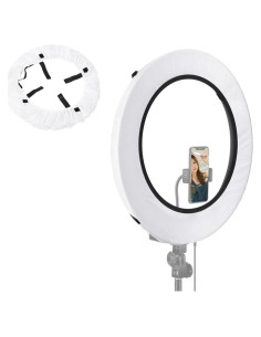 Difusor de Luz de Anillo EleTC 40.64 a 45.72 cm Blanco