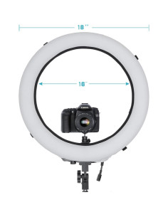 Difusor de Luz de Anillo EleTC 40.64 a 45.72 cm Blanco 2