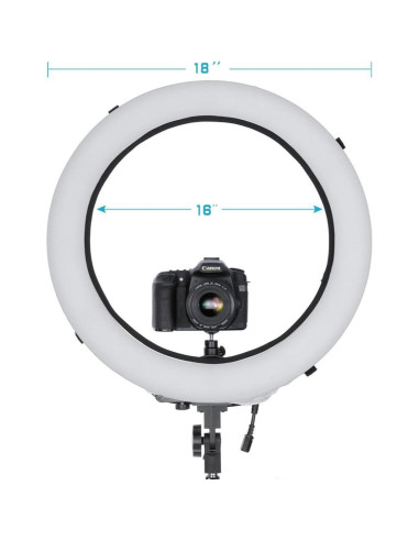 Difusor de Luz de Anillo EleTC 40.64 a 45.72 cm Blanco