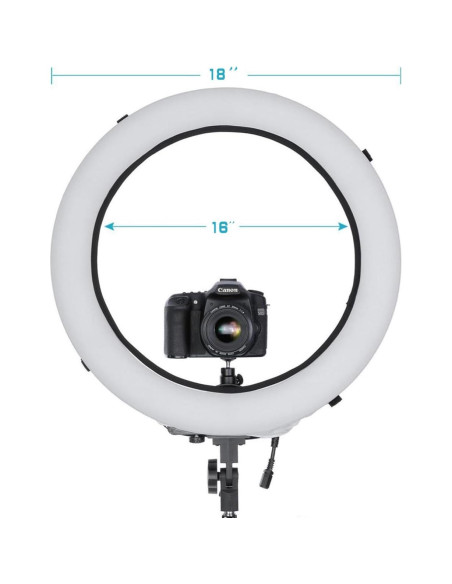 Difusor de Luz de Anillo EleTC 40.64 a 45.72 cm Blanco