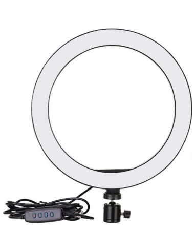 Luz de Anillo LED 15 cm Walway con Adaptador Frío 3 Modos
