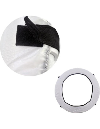 Difusor de Luz de Anillo EleTC 40.64 a 45.72 cm Blanco