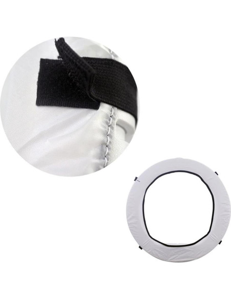 Difusor de Luz de Anillo EleTC 40.64 a 45.72 cm Blanco