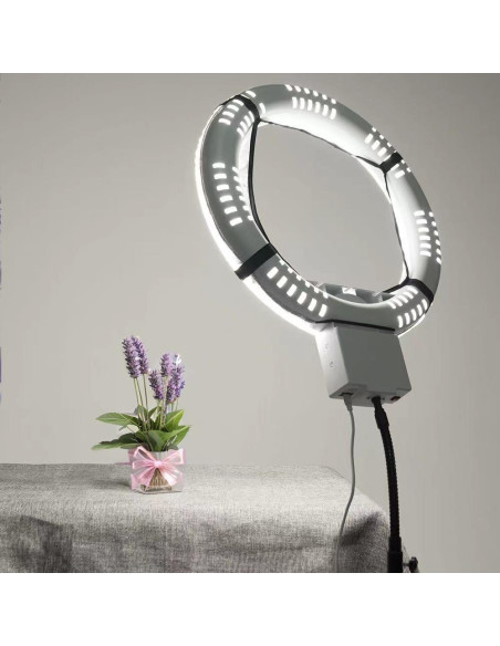 Difusor de Luz de Anillo EleTC 40.64 a 45.72 cm Blanco