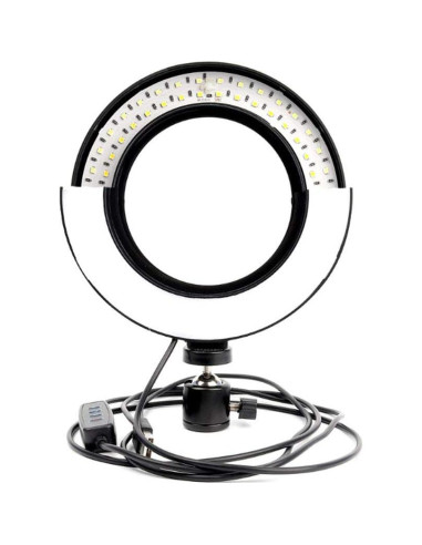 Luz de Anillo LED 15 cm Walway con Adaptador Frío 3 Modos