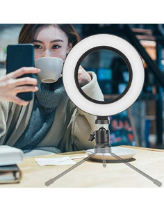 Luz LED 6" Ciciglow para Estudio, 1440-1800LM, 3 Modos 2