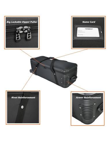 Bolsa Rodante para Cámara TENBEST 100cm con Ruedas y Divisores