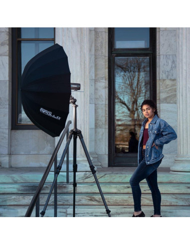 Paraguas Profundo Westcott Apollo 109cm Plateado Reflectante