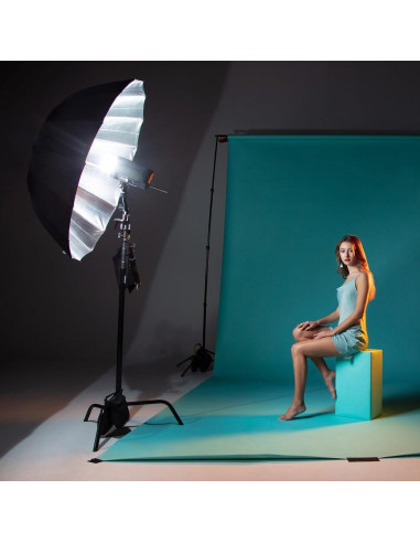 Paraguas Profundo Westcott Apollo 109cm Plateado Reflectante